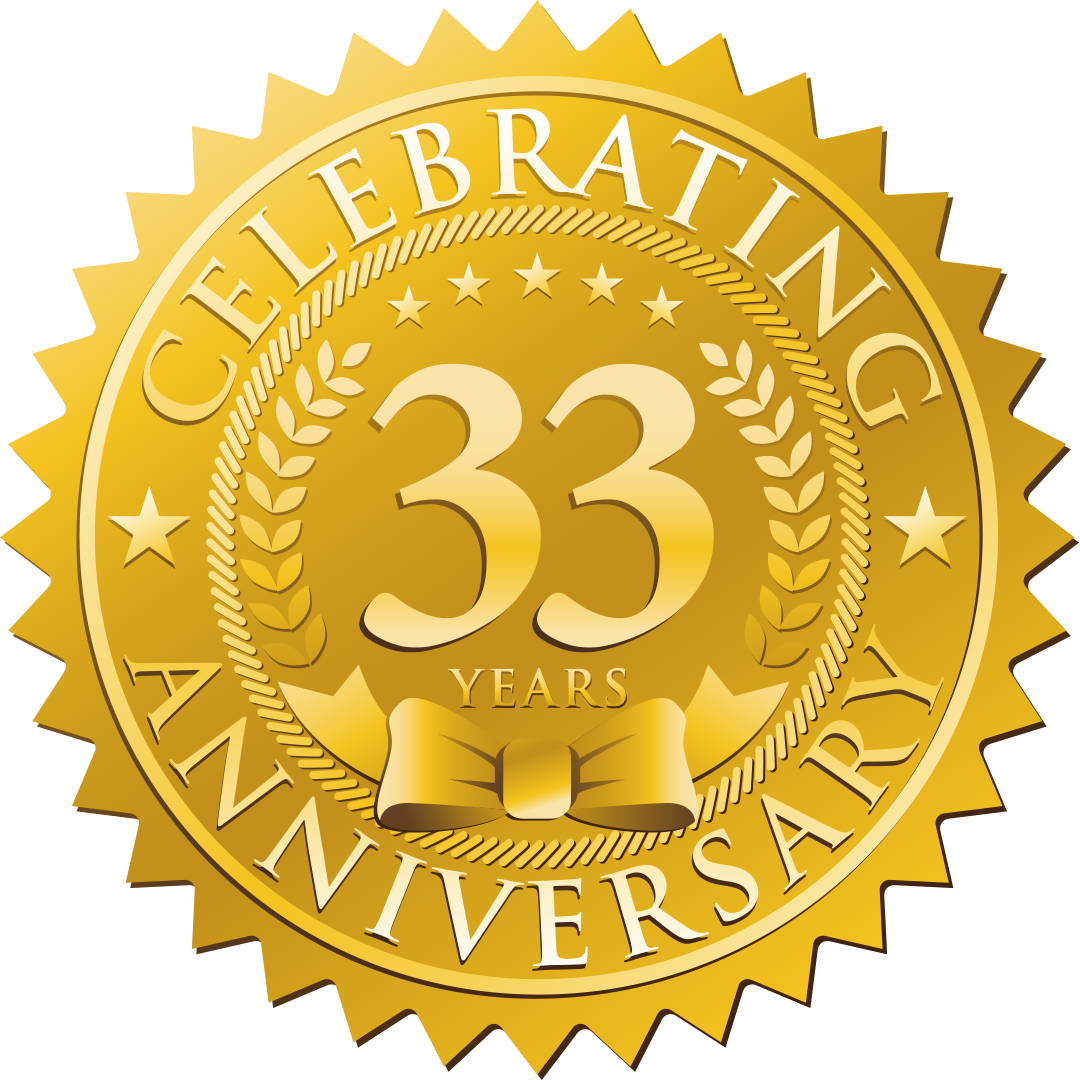 33rd Anniversary Logo