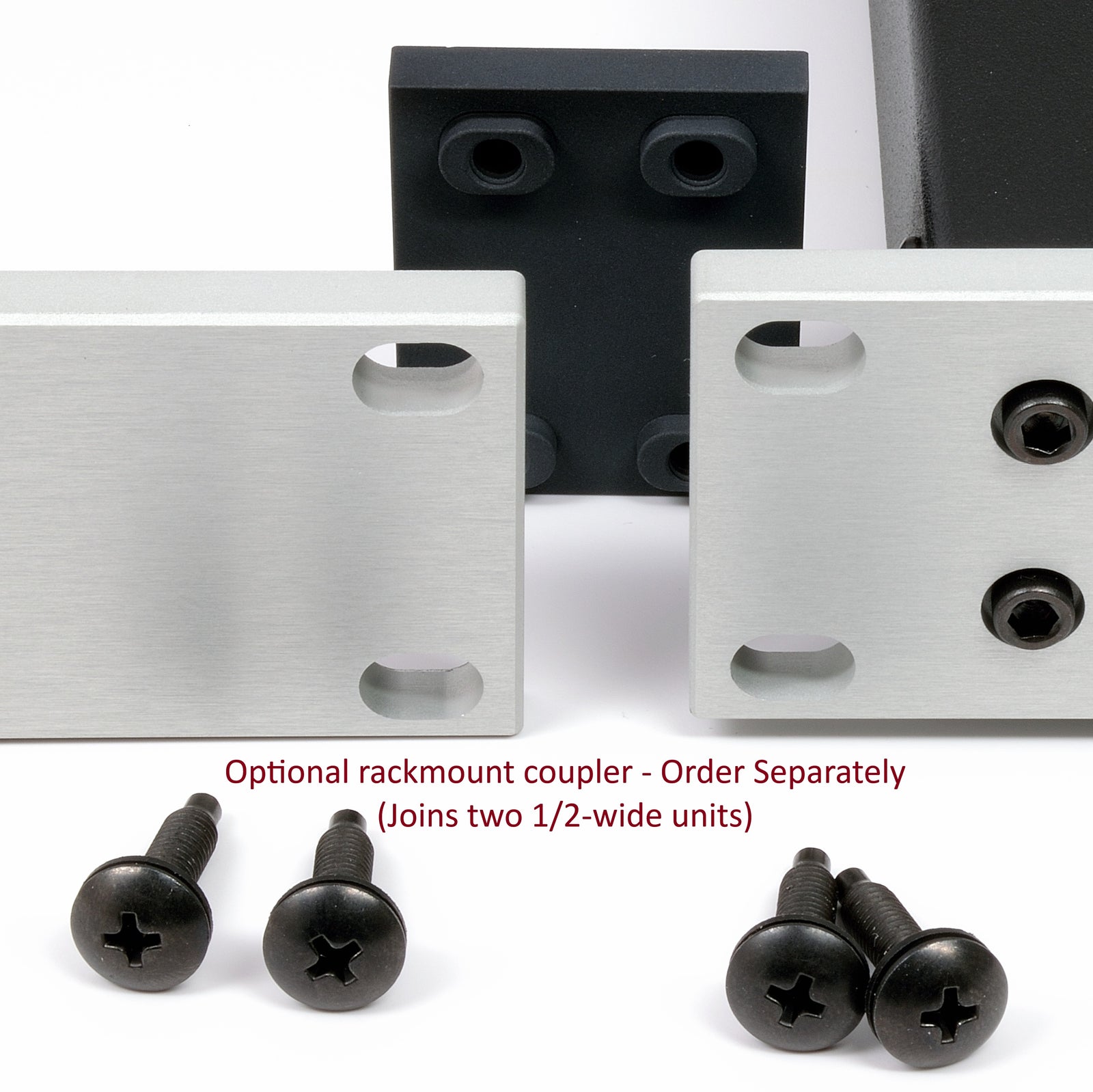Optional rackmount coupler - order separately (joins two 1/2 wide units)