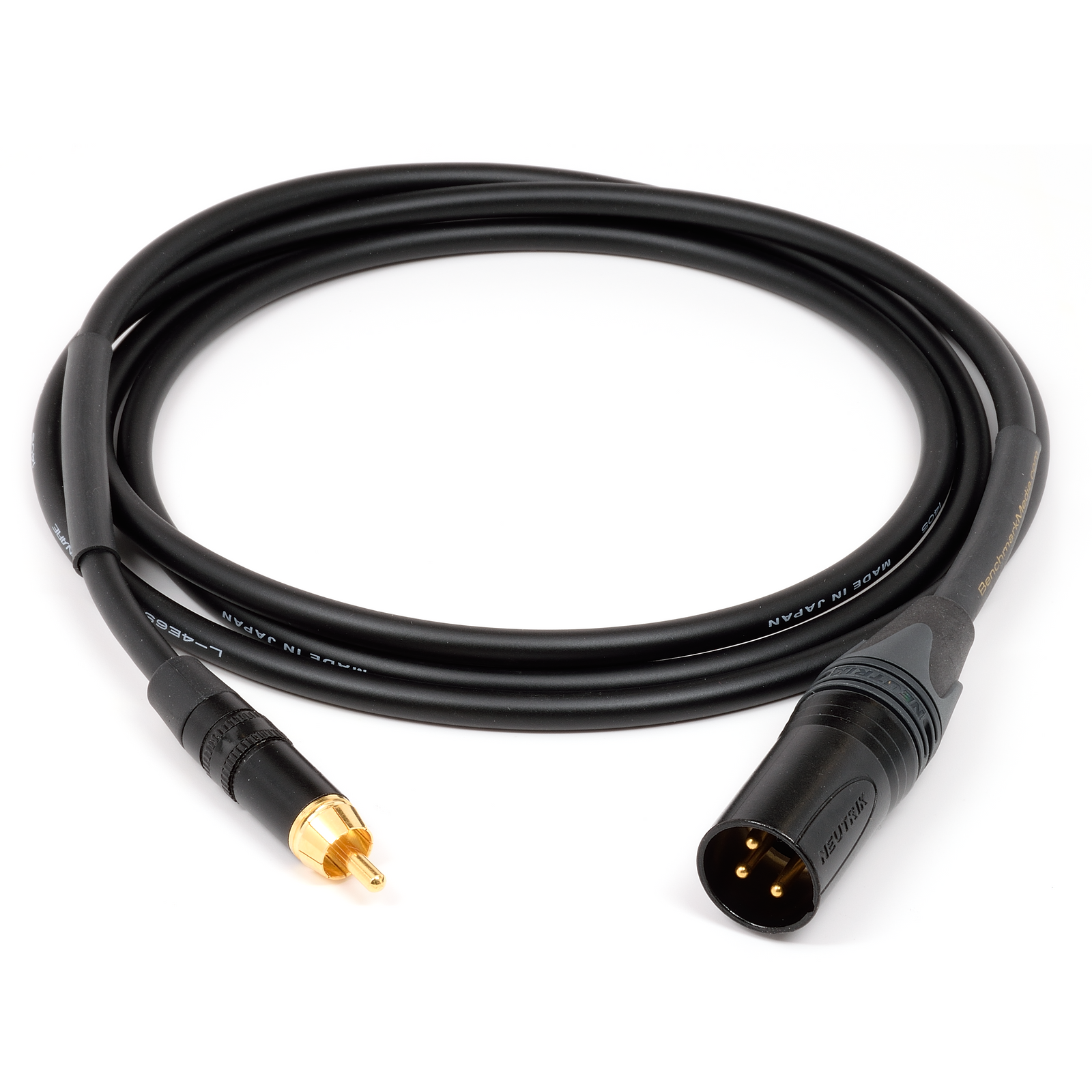 Benchmark RCA to XLRM Adapter Cable - coil