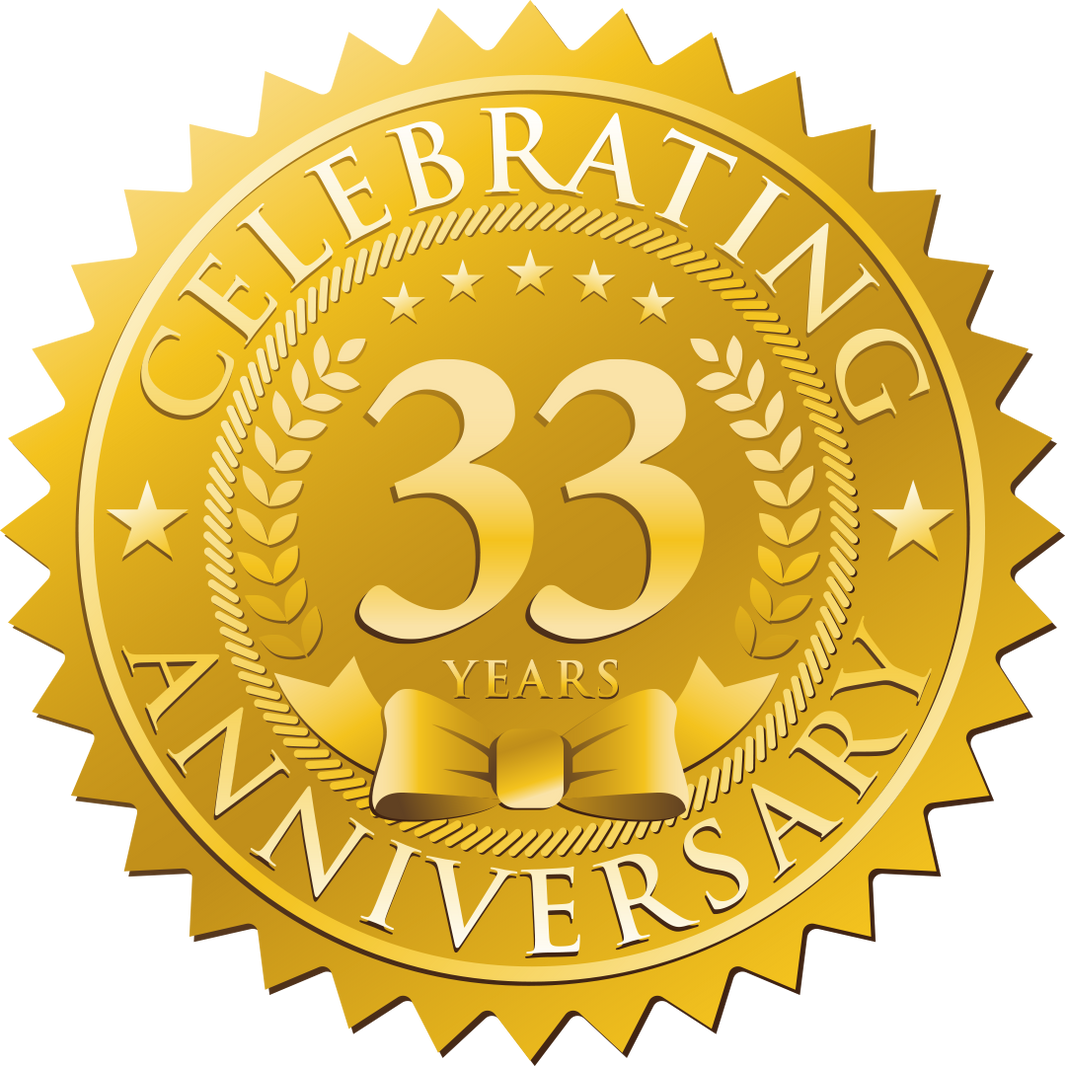 33rd Anniversary Logo