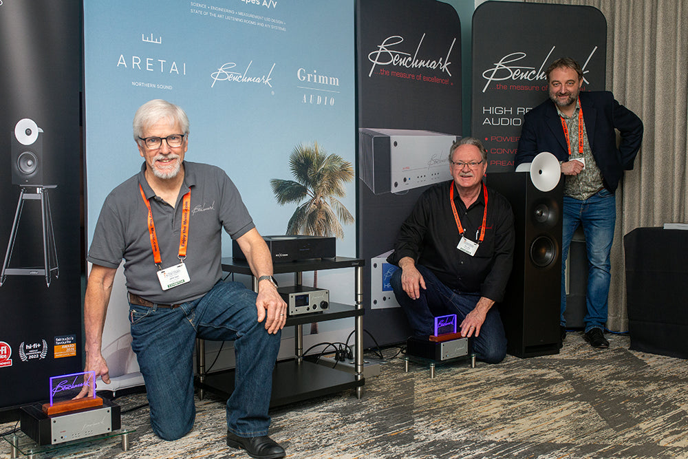 From left to right: Benchmark's John Siau and Rory Rall with Aretai's Janis Irbe