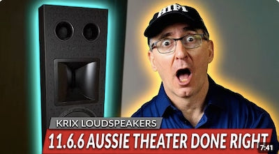Gene from Audioholics with a Krix Loudspeaker