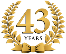 43 Year Anniversary Logo 