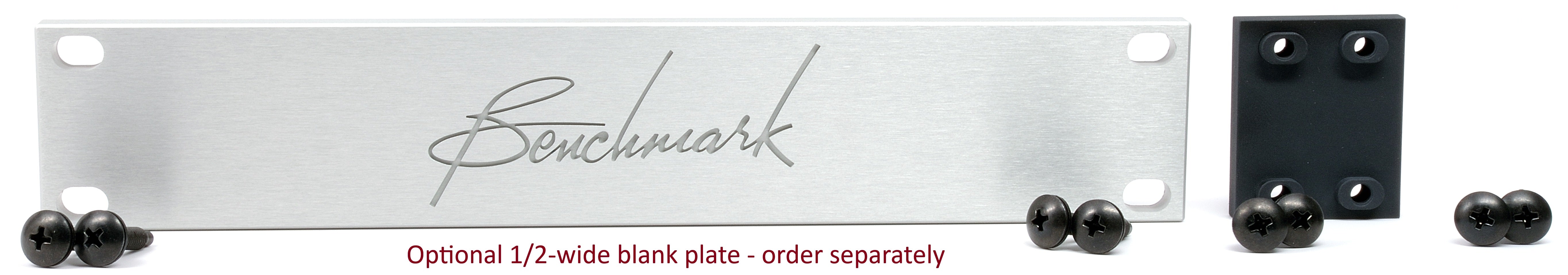 Optional 1/2-wide blank plate - order separately