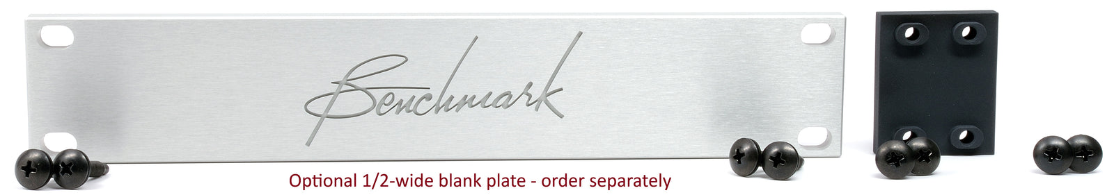 Optional 1/2-wide blank plate - order separately