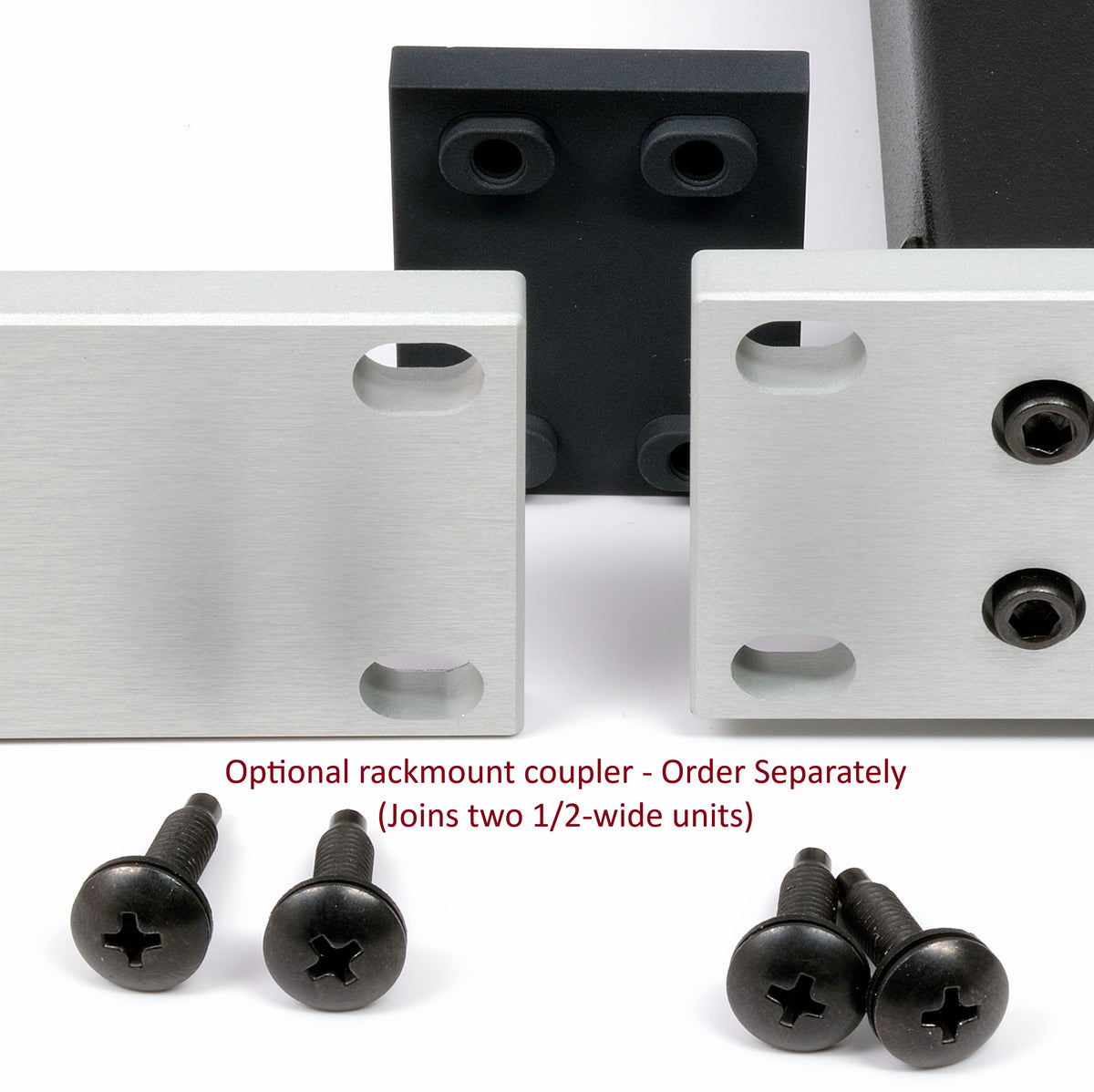Optional rackmount coupler - order separately (joins two 1/2 wide units)