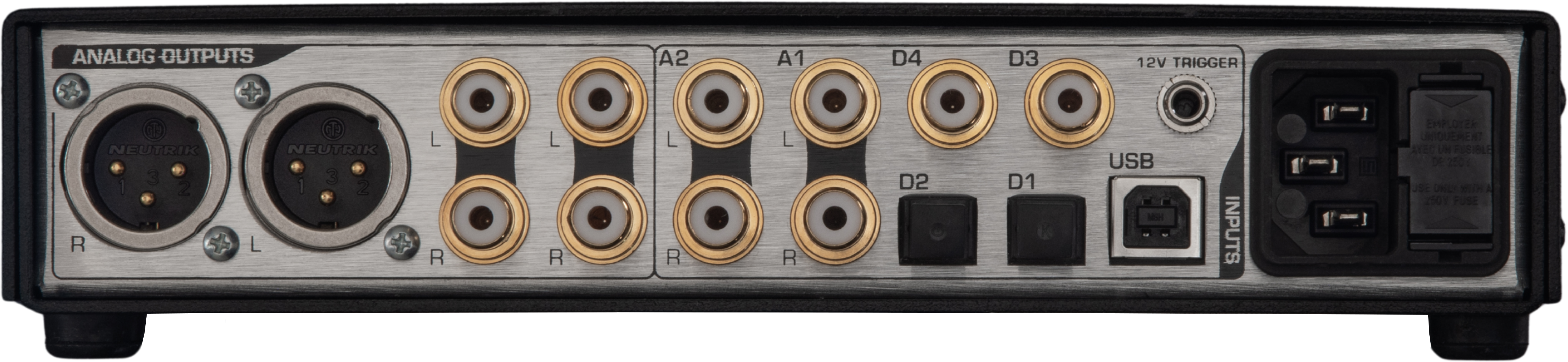 Benchmark DAC3 HGC Rear Panel View