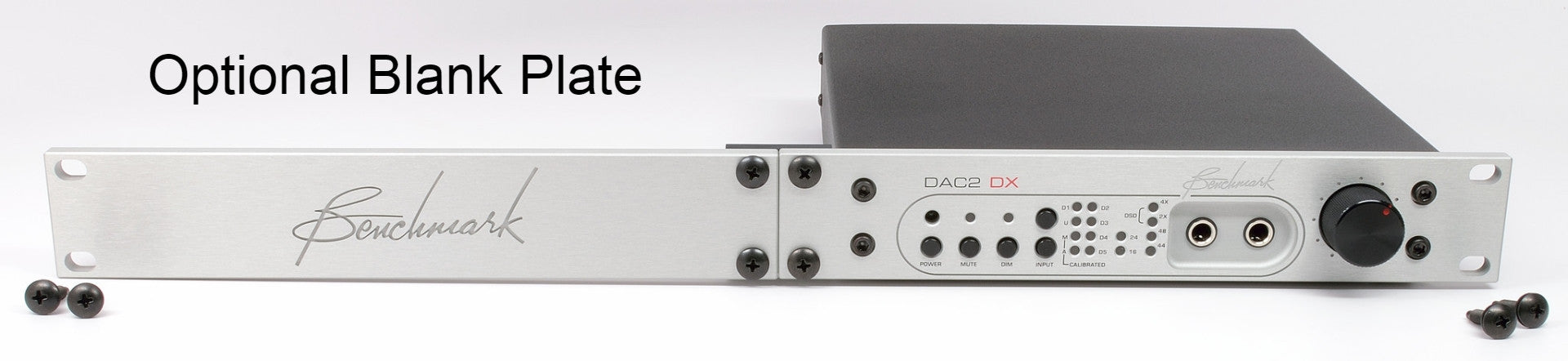 Benchmark DAC2 DX - rackmount with optional blank plate