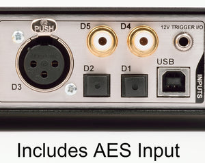 Benchmark DAC2 rear - AES input closeup