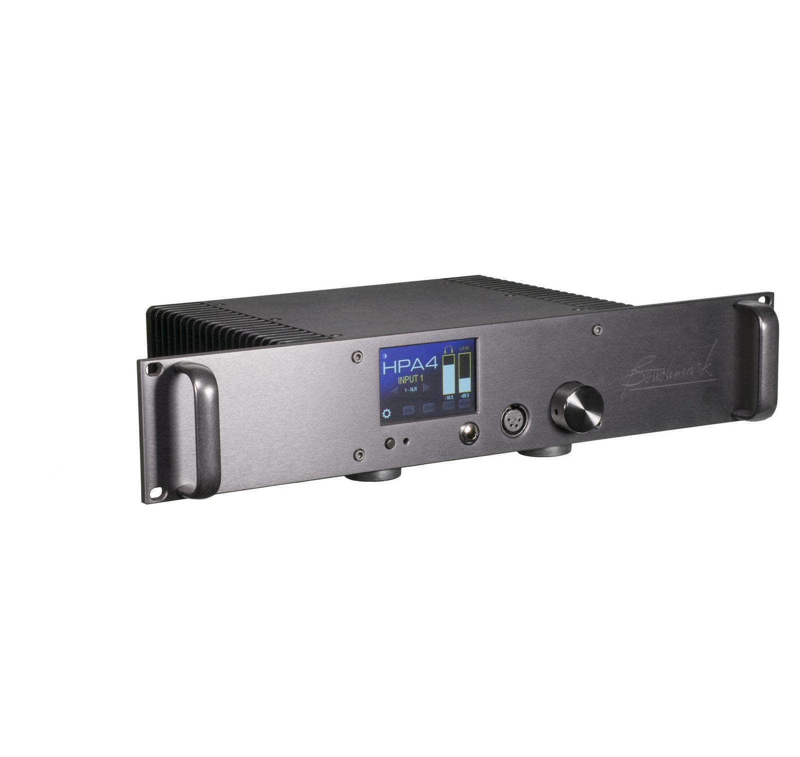 Benchmark HPA4 Black Rackmount - left front