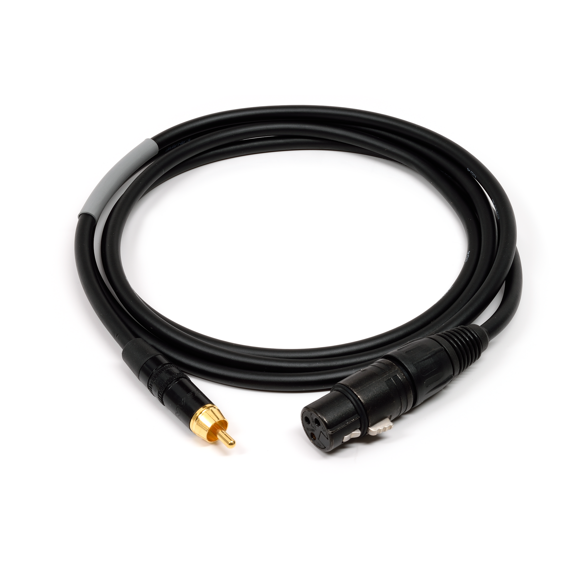 Benchmark XLR Female to RCA Male Adapter Cable - coil