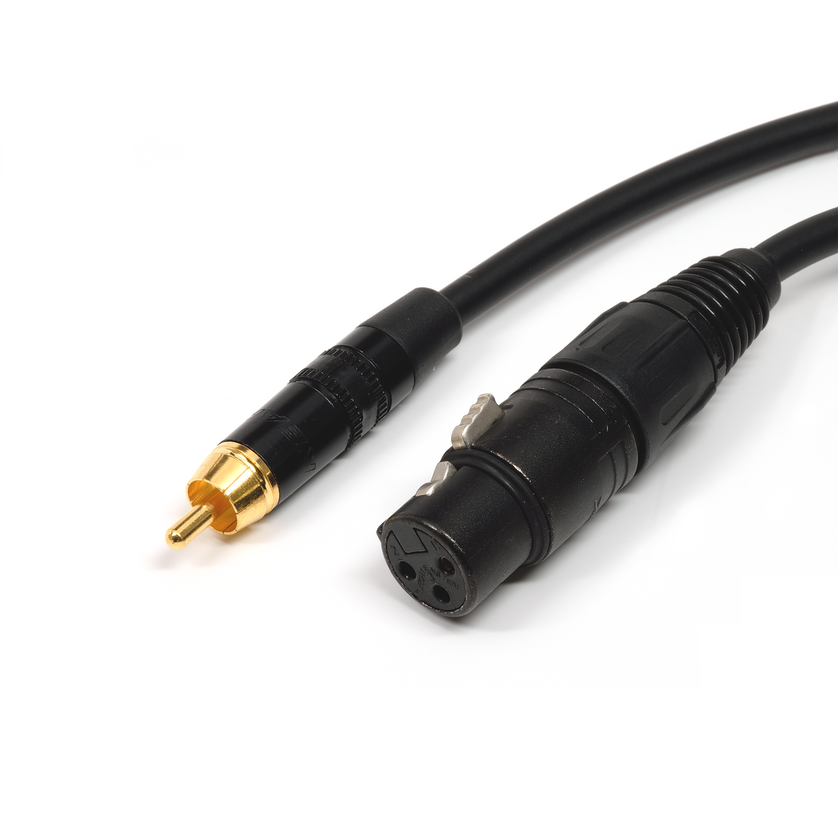 Benchmark XLRF to RCA Adapter Cable for Analog Audio - pin 3 floating